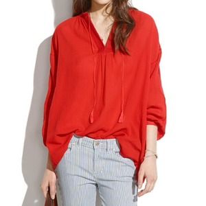 Madewell Embroidered Openview Tunic
