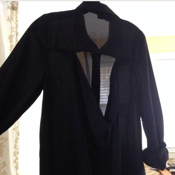 Sheer button up - Picture 3 of 3
