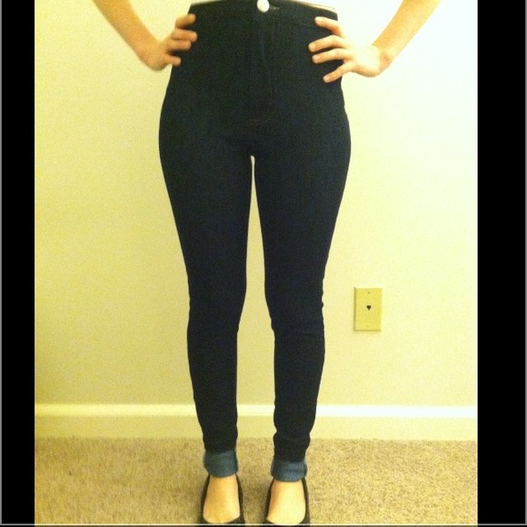 High Waisted American Apparel Easy Jean Dupes