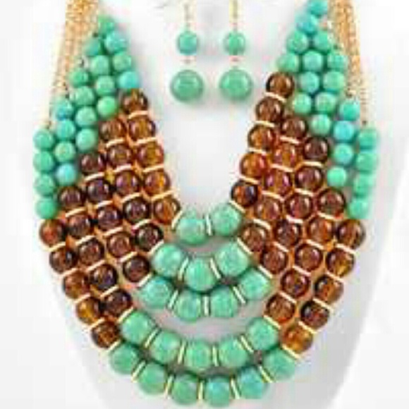 Necklace and earring set