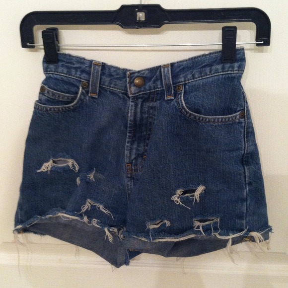 Vintage High Waisted Denim Shorts