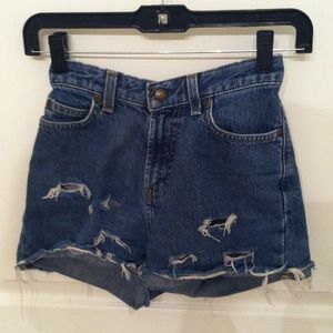 Vintage High Waisted Denim Shorts