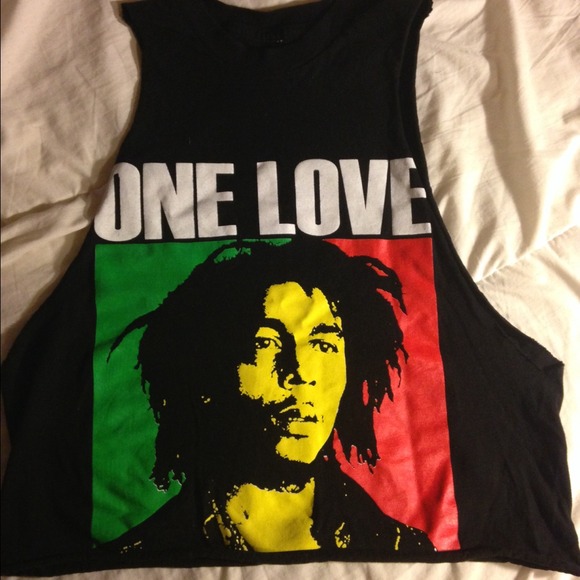 One love cutoff tank
