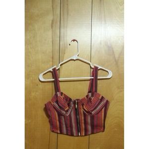 Forever 21 Aztec Print Cropped Bustier