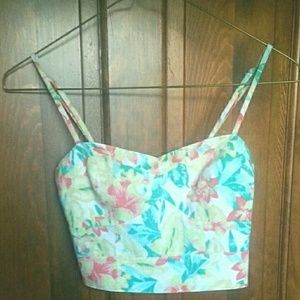 Floral crop top
