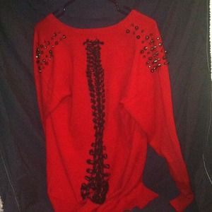 Oversized cardigan, give kinda punk or goth look