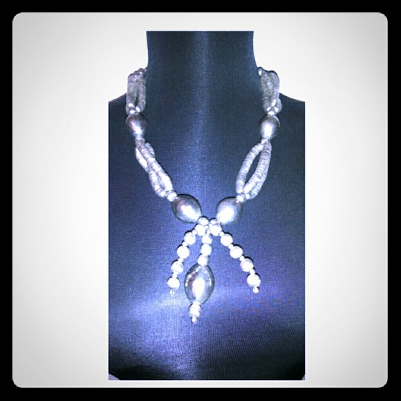 Vintage Silver Tone Necklace, Unmarked