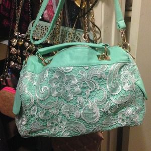 Nila Anthony Mint Barrel Satchel