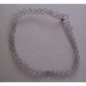 90's Clear Glitter Tattoo Choker