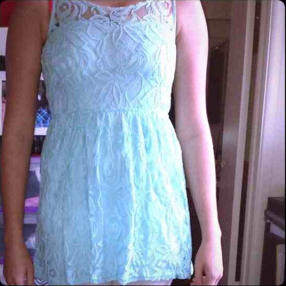 LA Hearts Dresses & Skirts - Aqua Lace Dress