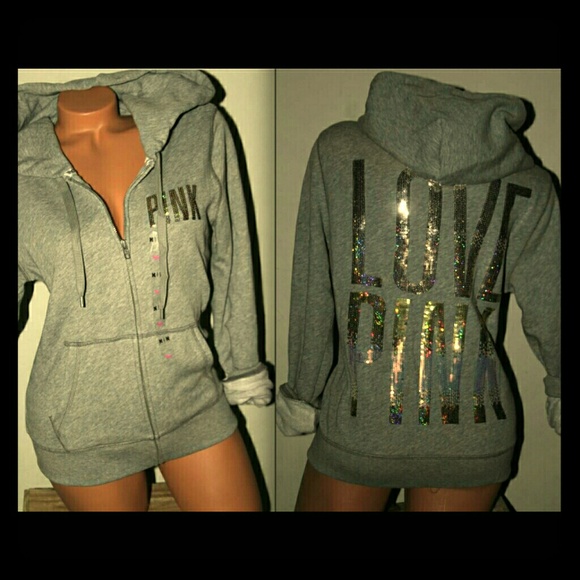 *RARE* VS Love Pink bling hoodie