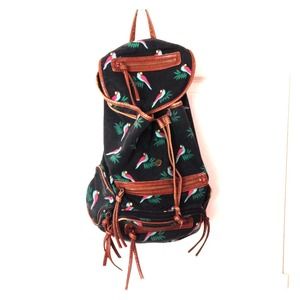 Forever 21 parrot pattern backpack