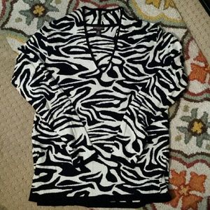 Dana Buchman Zebra print Sweater