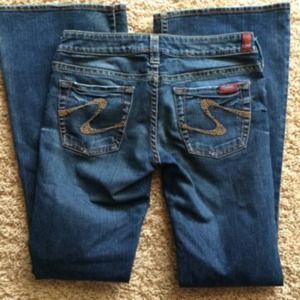 Silver flare jeans size 29