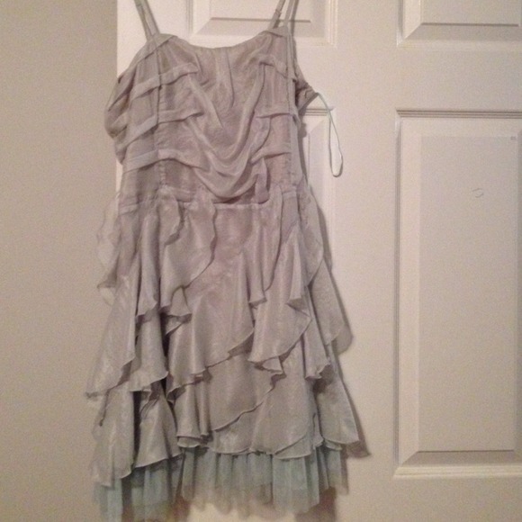 Baby blue layered dress