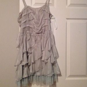 Baby blue layered dress