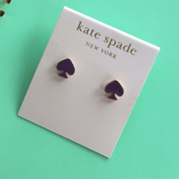 kate spade Jewelry - ❌SOLD❌ Kate Spade New York Purple Spade StudS