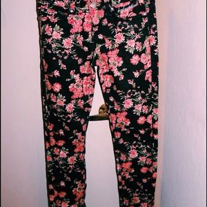 Floral Babyphat Skinny Jeans