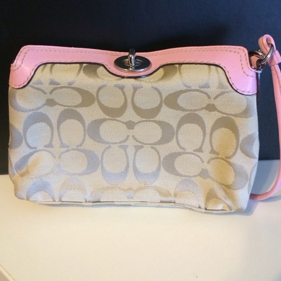 Coach Turn Lock Wristlet