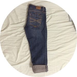 Aéropostale Capris Blue & white