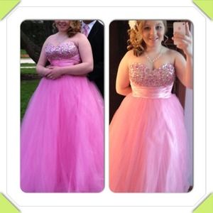 Pink prom dress