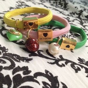 Set of 3 Juicy Couture hair ties