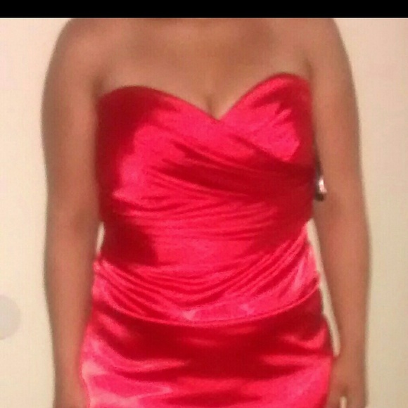 coral prom dress