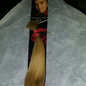 European blonde human hair 20 inches bulk (no weft