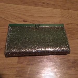 Gold sparkle wallet