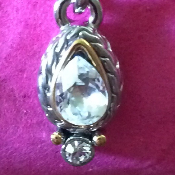 Stirling Silver Dangling Teardrop Earrings - Picture 2 of 3