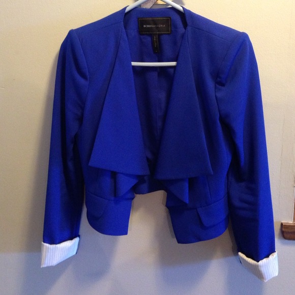 BCBG draped collar jacket