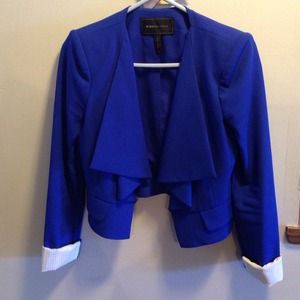 BCBG draped collar jacket