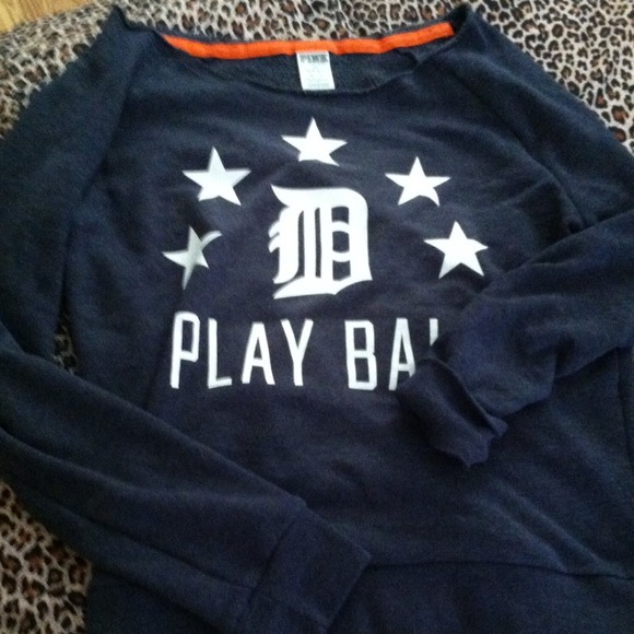 Detroit Tigers PINK off the shoulder sweatshirt