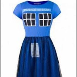 Dr.Who Fit and Flare TARDIS dress.