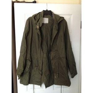 Military style Olive Green Anorack Jacket