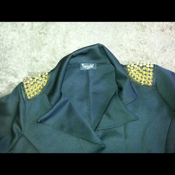 Cute studded sleeved hi-lo Blazer sz M