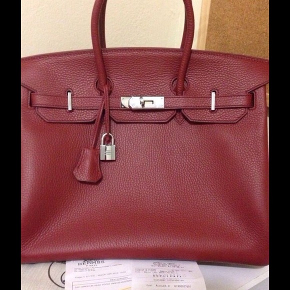 """SOLD""" 100% AUTHENTIC BIRKIN 35  Togo new - Picture 1 of 1