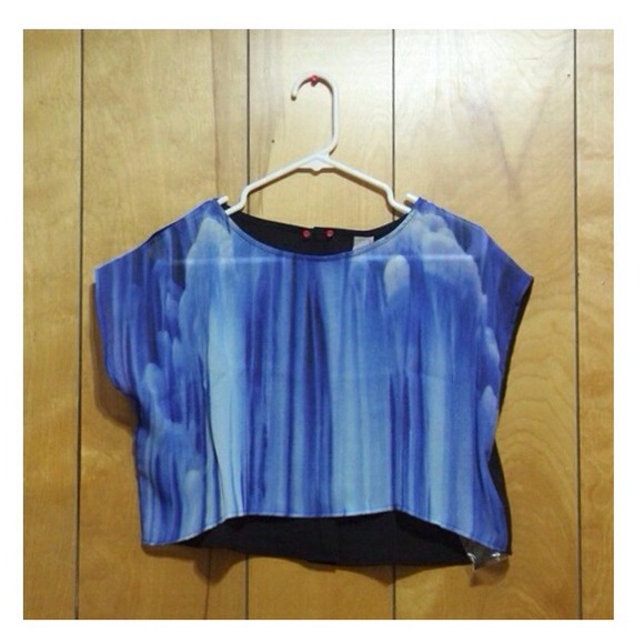Widow Blue Crop Top