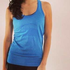 Blue Lululemon run swiftly tank