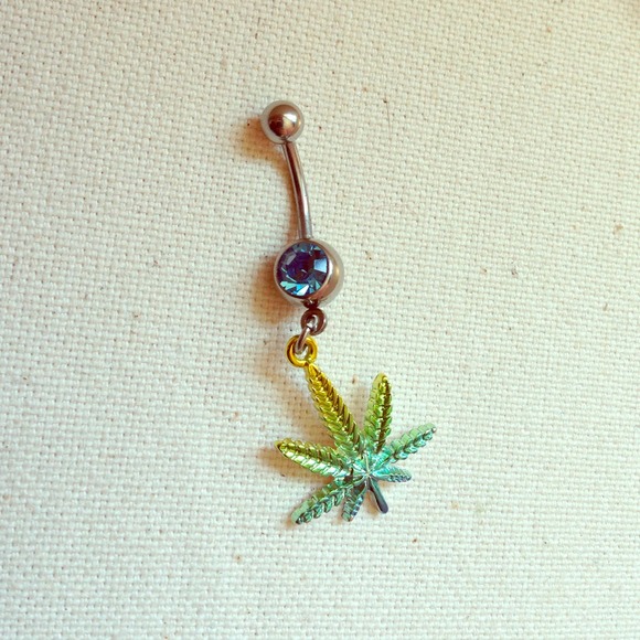 Weed Belly Ring
