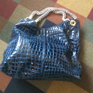 Indigo croc Antonio Melani bag