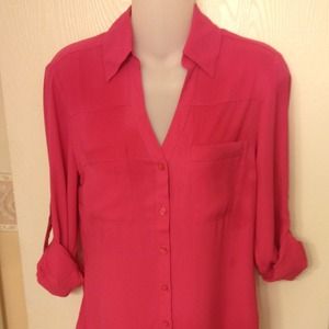Express pink dressy blouse.