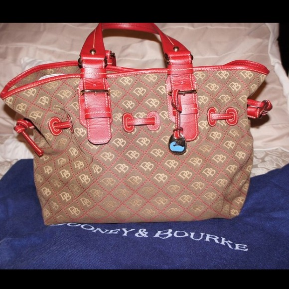 Dooney & Bourke Handbags - FINAL 🔻Red & Tan Dooney and Bourke