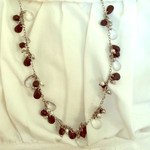 WHBM Glass Crystal Necklace