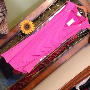 Michael Kors asymmetrical dress gold zipper detail