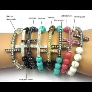 White Turquoise Shamballa Bracelet