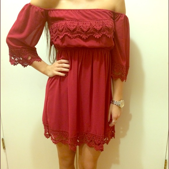 Off the shoulder dress