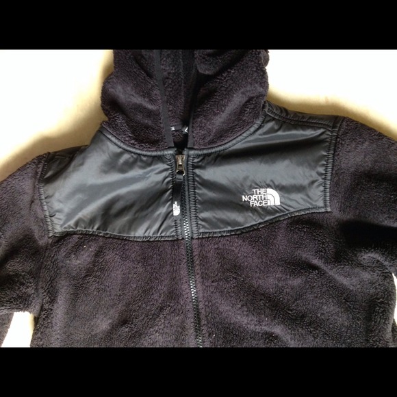 Black Furry The North Face Zipped Fleece