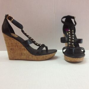 Dolce Vita cork wedge heels