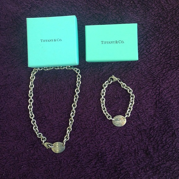 Matching Tiffany & Co. necklace and bracelet